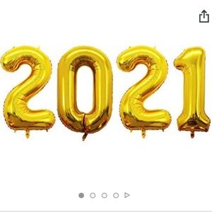2021 42in Gold Foil Balloons